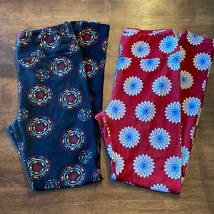 LuLaRoe 2 pair Leggings